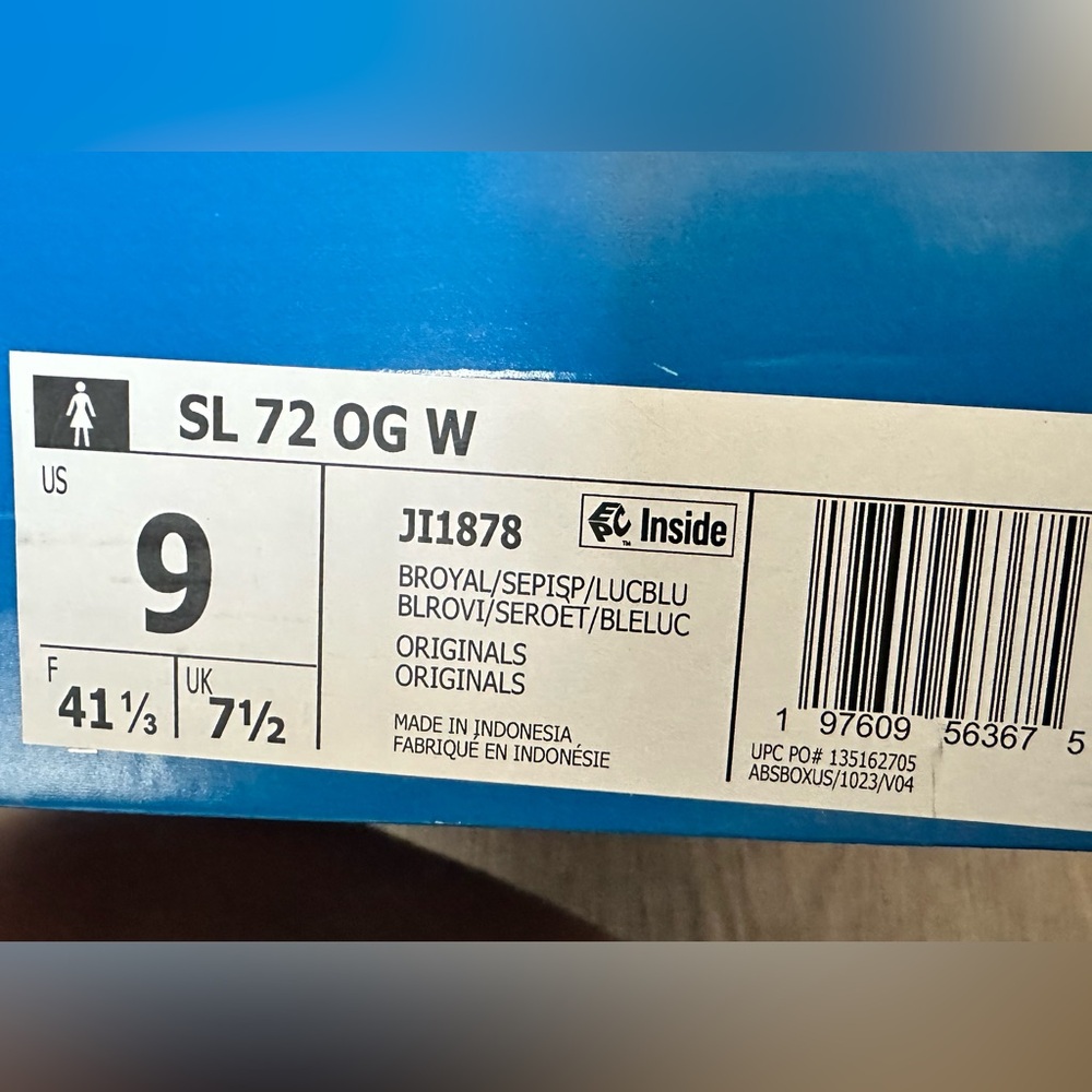 Adidas Women's Vibrant Blue and Pink Sneakers - Picture 5 of 5
